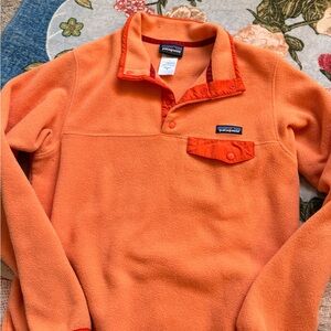 Patagonia Synchilla Creamsicle Orange Fleece Pullover Size Medium